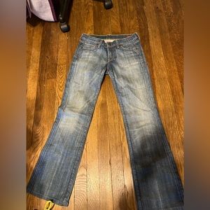 Women’s citizens of humanity straight low wasted boot cut stretch jeans size 26!